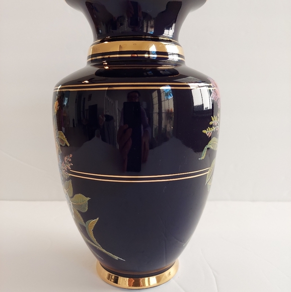 Greek Cobalt Blue Vase - Picture 3 of 11